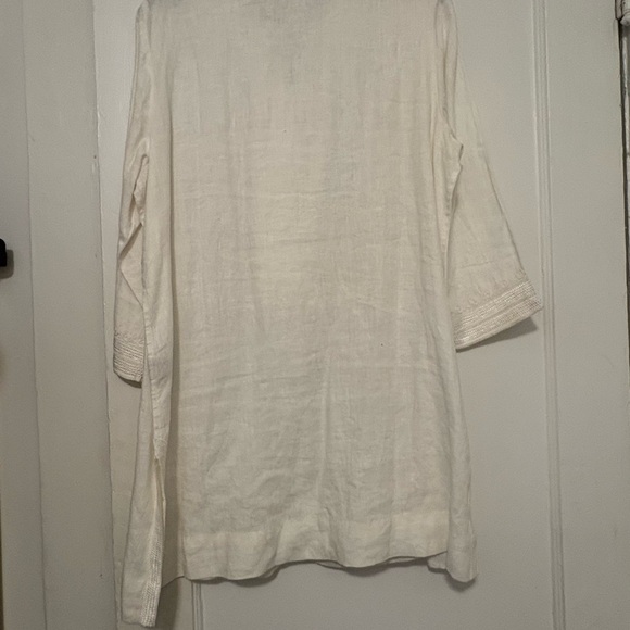 Soft Surroundings Cream Tunic with Colorful Accents - Picture 6 of 6